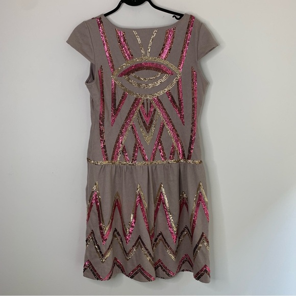 Kenzo Women’s Sequin Mini Dress Brown Size XL - Picture 16 of 16